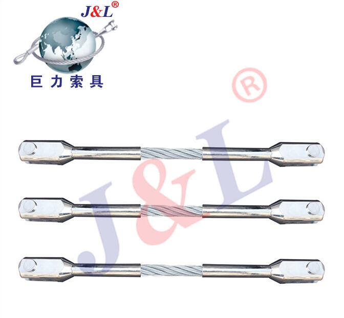 巨力索具鋼絲繩建筑工程U型壓制普通鋼絲繩索具